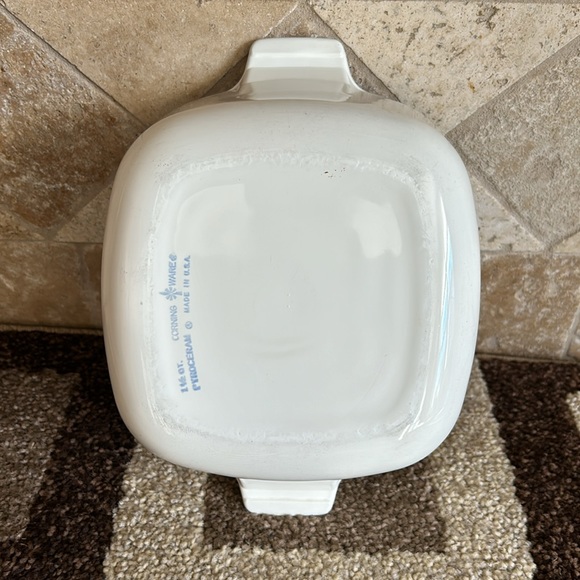 VTG 1960 1 1/2qt Pyroceram Corning Ware Blue Cornflower Casserole Dish W… - Picture 4 of 9